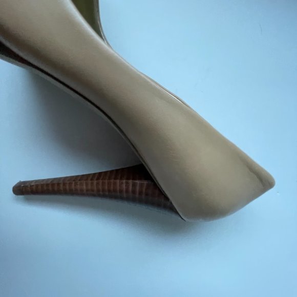 Guess Heels Platform Charming Tan Pumps - Light Nude Colour - Adreina2 Leather - Picture 11 of 16